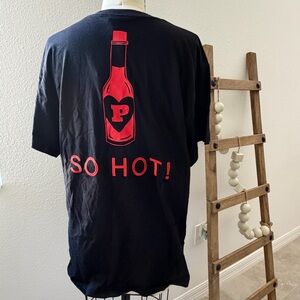 PINK Victoria's Secret Limited Edition Black Campus Tee Medium “So Hot” “Saucy”